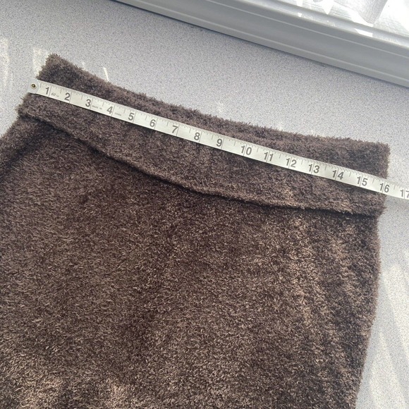 Urban Outfitters Out From Under Size Large Fuzzy Flare Lounge Pants Brown Plush - Picture 9 of 12